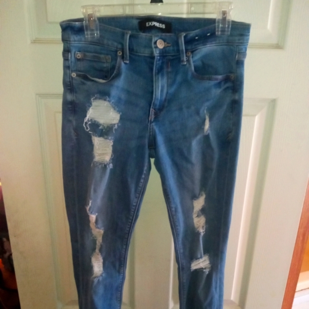 Express Destroyed Jeggings